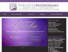 Tablet Screenshot of paradisembc.org